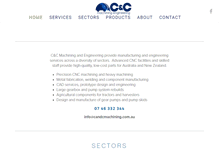 Tablet Screenshot of candcmachining.com.au